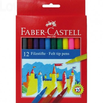 Pennarelli FIESTA STANDARD Faber Castell - 0,7 mm - 6+ (conf.12)