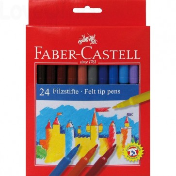 Pennarelli FIESTA STANDARD Faber Castell - 0,7 mm - 6+ (conf.24)