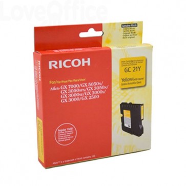 Originale Ricoh 405535 Gel GC21 (K202/G) Giallo 