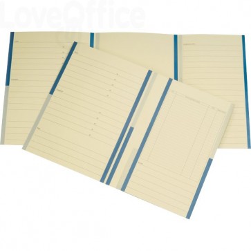 Cartelline 3 lembi (200 gr) in cartoncino azzurre Brefiocart Color - 25x33  cm (conf. 25)