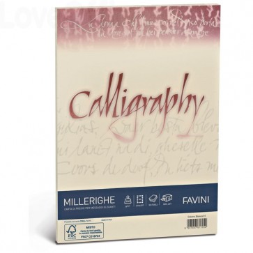 Calligraphy Millerighe Rigato Favini - Avorio- fogli - A4 - 100 g/m² - A69Q224 (conf.50)