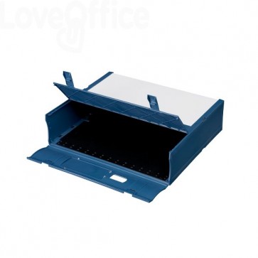 Scatola Archivio Combi Box E600 Fellowes - Dorso 9 cm - Blu navy