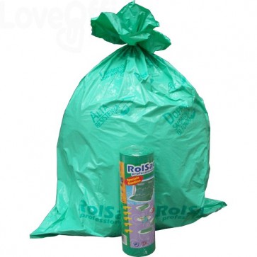 Kit sacchetti 100% biodegradabili e compostabili con cestino medium