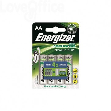 Batterie Ricaricabili Energizer - stilo - AA - 2000 mAh - E300626700 (conf.4)