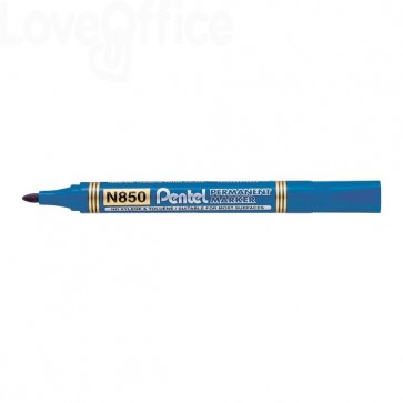 Pentel N850 Pennarelli indelebili Blu - linea Amiko - tonda - 2 mm (conf.12)