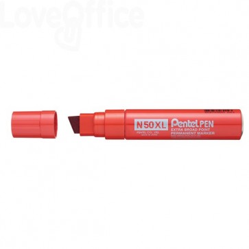 Pennarello indelebile Rosso - Pentel N50 - Extra Large - 17 mm