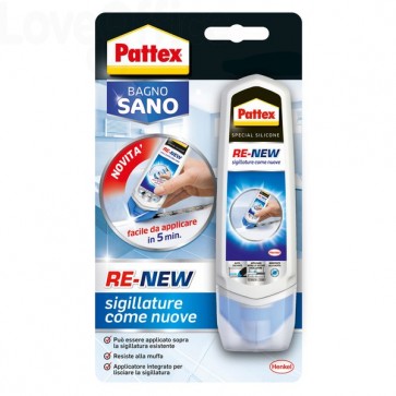 Silicone Bagno Trasparente Sano Re-new Pattex - 100 ml - 2045061