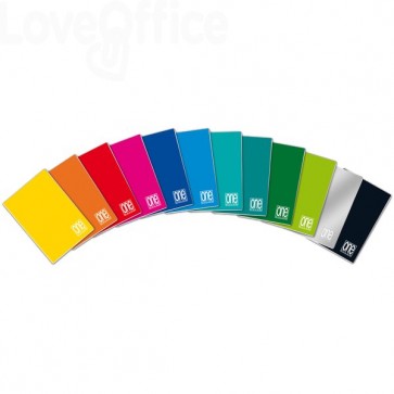 442 Quaderni quadretti 1 cm - One Color 80 Blasetti - A4 - 10 mm - 40 fogli  - 80 g/m² (conf.10) 11.14 - Cancelleria e Penne - LoveOffice®