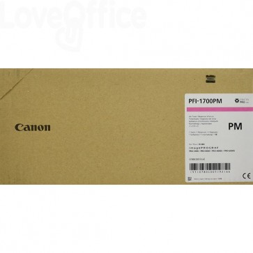 Cartuccia Originale Canon Ink-jet 0780C001 - PFI-1700PM - 700 ml - Magenta foto
