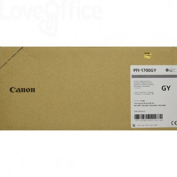 Cartuccia Originale Canon Ink-jet 0781C001 - PFI-1700GY - 700 ml - Grigio 