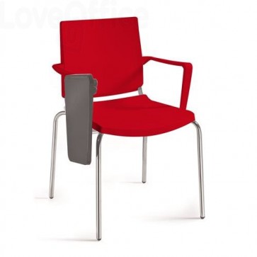 Sedia con scrittoio ATENEA UNISIT - Rosso - ATBRT/RO