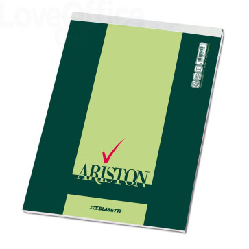 Blocchi punto metallico ARISTON Blasetti - A4 - Bianco - 70 fogli (conf.10)