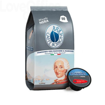 Capsule compatibili Dolce Gusto Caffe Borbone qualità Nera (conf.90)