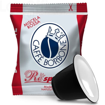 Capsule compatibili Respresso Caffe Borbone qualità Rossa (conf.100)