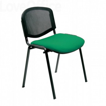 due sedie da attesa verdi e nere