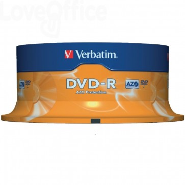 DVD-R Verbatim AZO - 4,7 Gb - 16x - Spindle - 43522 (conf.25)