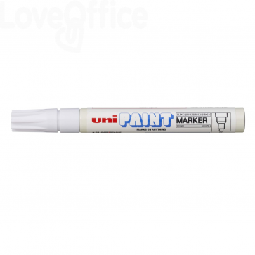 Paint marker Uni-Ball - Pennarello a vernice Bianco - tonda - 2,2-2,8 mm