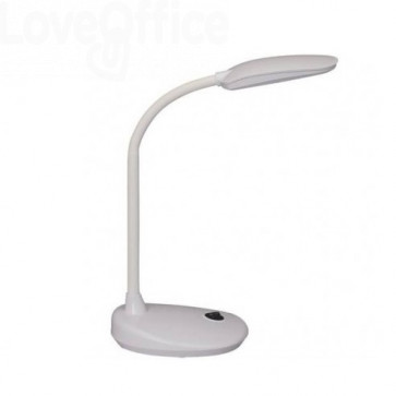 Lampada da scrivania MAUL a LED MAULflexi plastica/metallo Bianco 6 W, 250 Lm, 3100K - 8201602