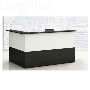 559 Bancone reception lineare Musa Artexport - Nero venato - 196x76 cm  795.55 - Arredi e Lavagne - LoveOffice®
