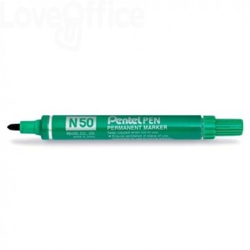 Pentel Pennarello indelebile Verde - Pentel N50 - tonda - 4,3 mm