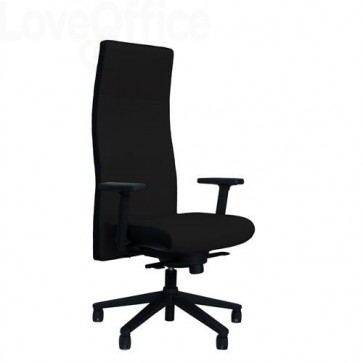 1350 Poltrona ufficio ergonomica NEXT UNISIT - pelle - Nero - NEXT/PN  650.83 - Arredi e Lavagne - LoveOffice®