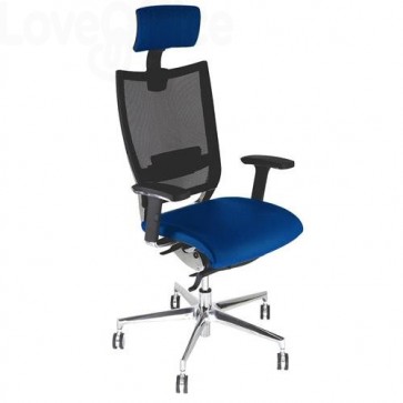 sedia direzionale blu ergonomica COTPG