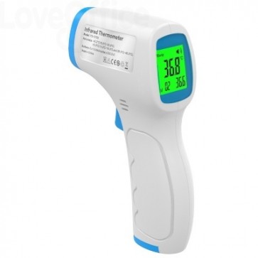 Termometro ad infrarossi con allarme temperature (senza pile)