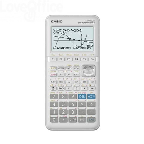 639 Calcolatrice grafica CASIO Bianco display 216x384 pixel - FX-9860GIII-S-ET  117.93 - Tecnologia e Informatica - LoveOffice®