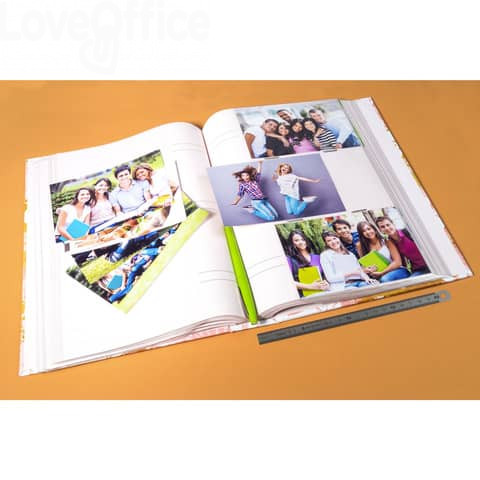 357 Album portafoto con tasche per 300 foto Exacompta Pastel Tropic -  22,5x32,5 cm Rosa 11.41 - Archiviazione - LoveOffice®
