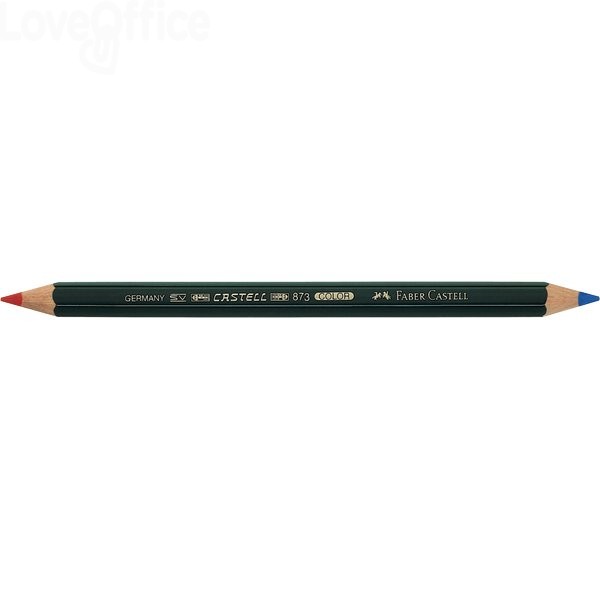 477 Faber Castell matita bicolore Rosso-Blu Castel Color 873 1.51 -  Cancelleria e Penne - LoveOffice®