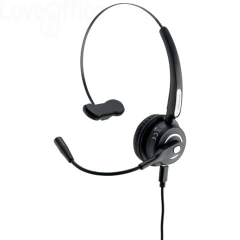 1520 Cuffia mono auricolare per PC Media Range wireless con microfono -  batteria 180mAh - nero - MROS305 32.11 - Cuffie PC - LoveOffice®