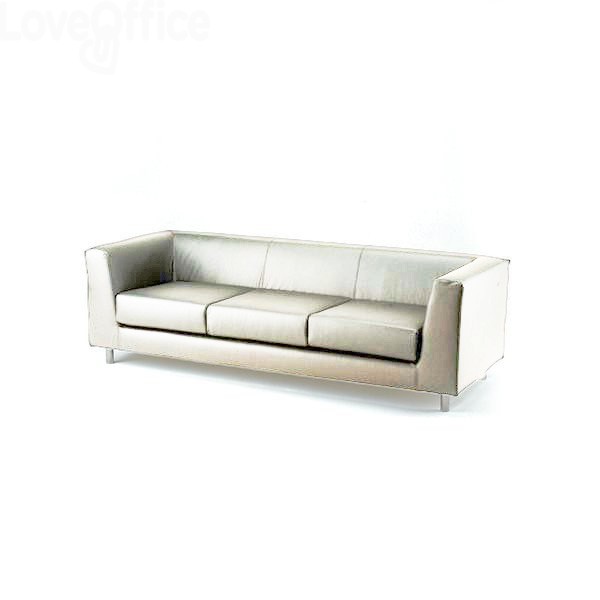 1350 Divano 3 Posti Divanetto Attesa In Similpelle Quad Unisit Bianco Qd3 Kq 977 45 Arredi E Lavagne Loveoffice