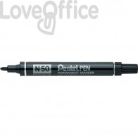 Pentel pennarello indelebile Nero - Pentel N50 - tonda - 4,3 mm