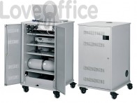 Carrello proiezione multimediale Nobo 3 ripiani argento 1902339