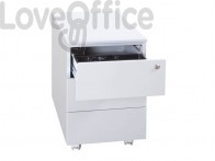 Cassettiera per cartelle sospese KUBO 3 cassetti su ruote grigio 3903 G