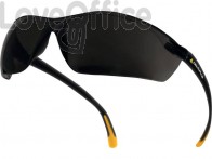 Occhiali Meya monoblocco Delta Plus policarbonato terminali in PVC antiscivolo fumè - MEIAFU