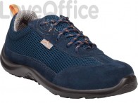 Scarpe da lavoro DELTA PLUS basse Miami S1P - poliestere mesh e pelle scamosciata blu - 41 - COMOSPBL41