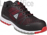 Scarpe da lavoro DELTA PLUS basse Deltasport S1P - PU iniettato mesh nero-rosso - 45 - DSPORSPNR45