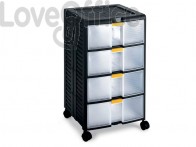 Cassettiera modulare TERRY StoreAge 44001 nero/trasparente 1002296