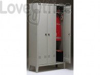 Spogliatoio Tecnical 2 a 3 posti acciaio 7/10 monoblocco B3