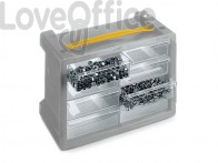 Cassettiera sovrapponibile ad incastro TERRY Poker 8 grigio/trasparente 1002307
