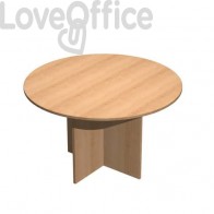 Tavolo riunione rotondo Artexport Presto 120x72h cm. faggio 60121/6