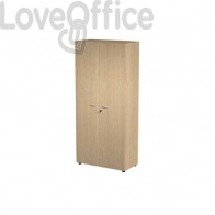 Armadio da ufficio color Rovere con ante alte Artexport 2898 in melaminico