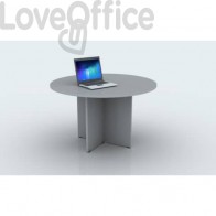 Tavolo riunione rotondo Artexport Presto 120x72h cm. grigio 60121/9