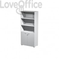 Armadio da ufficio Grigio con basse Artexport 2898 in melaminico