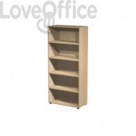Libreria a giorno da ufficio color Rovere Artexport 2898 in melaminico