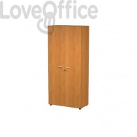 Armadio da ufficio noce chiaro con ante alte Artexport 2898 in melaminico