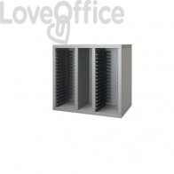 Cassetta Porta CD Frensy Spirit 42x27x39 cm wenghè/argento