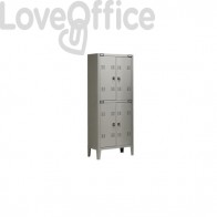 Spogliatoio sovrapposto Tecnical 2 a 4 posti acciaio 7/10 monoblocco