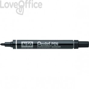 Pentel pennarello indelebile Nero - Pentel N50 - tonda - 4,3 mm